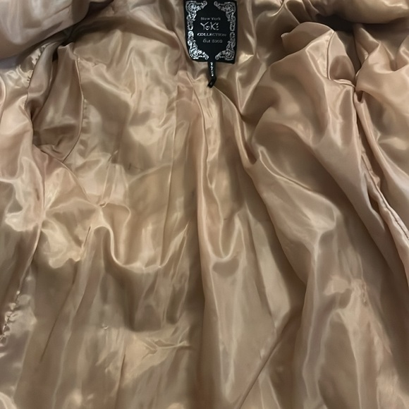 Gold Short Puffer Hoodie Coat by New York Yoki Collection Size XL - Picture 7 of 8